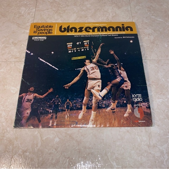 1977 Blazermania LP Vinyl Bill Schonely Portland Trailblazers NBA Win Highlights - Picture 1 of 6